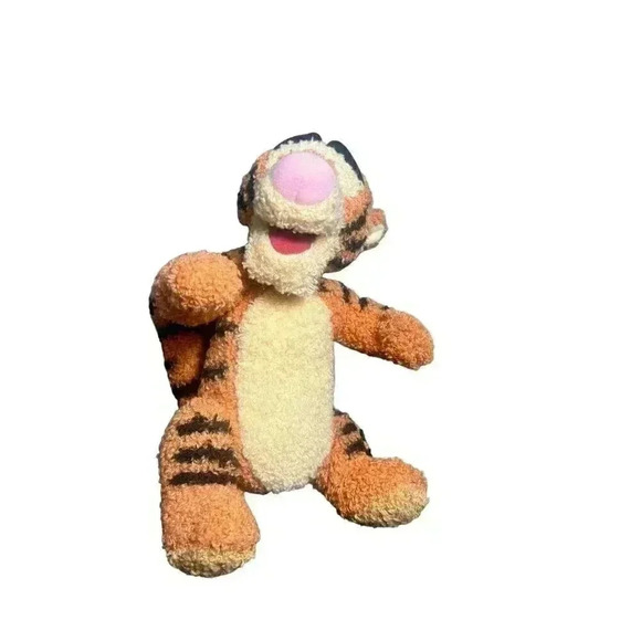 DISNEY TIGGER & PIGLET PLUSH PUSH BELLY SINGS TIGGER THEME 10” RARE - Picture 8 of 15